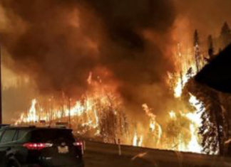L'incendie au Canada