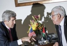 Trahison à Londres : John Kerry dit à Abbas d’être patient car Trump sera vite évincé