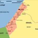 carte bande de Gaza