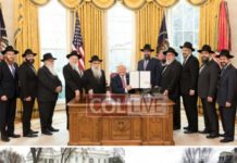 Le président Donald Trump accueille un groupe d’émissaires Habad des États-Unis