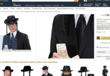Allemagne : Amazon retire une publicité d’un déguisement de Juif orthodoxe tenant de l’argent en main
