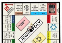Un photomontage antisémite du Monopoly renommé Jewnopoly