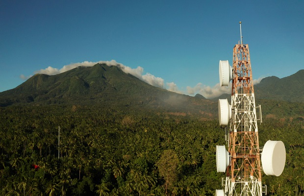 Telecommunication tower, communication antenna in asia