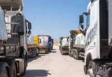 Une quantité énorme de camions entre à Gaza : « Il n’y a plus de place dans les entrepôts »
