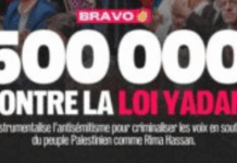 500 000 signatures contre la loi Yadan !