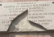 Paris : une plaque en hommage à des Justes dégradée