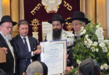 Le plus jeune rabbin d’Europe couronné Grand-rabbin de Moldavie