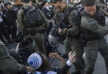 Deux heures de blocages et d’affrontements : fin des manifestations de la Faction de Jérusalem, des policiers filmés évacuant avec violence
